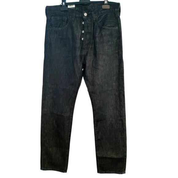 New Levi's 501 Original Fit Jeans Mens 30x30 Black Button Fly Academia Workwear￼ - Picture 2 of 12